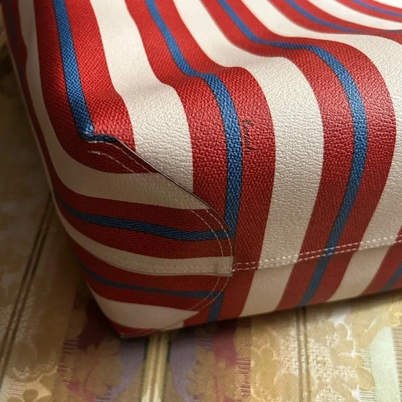 Coach City Striped Tote NWOT - Picture 9 of 11